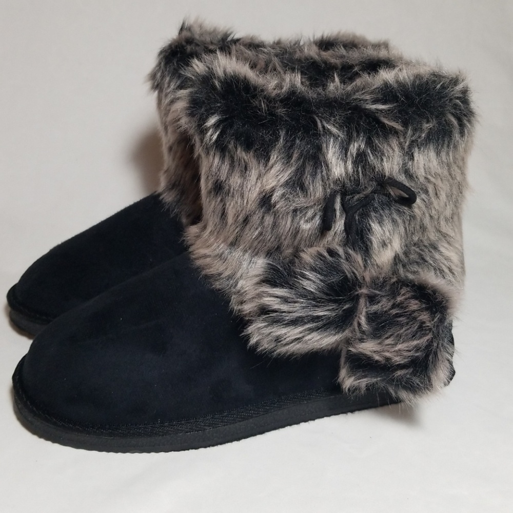Ugg like Fur Top Boots - JustFab